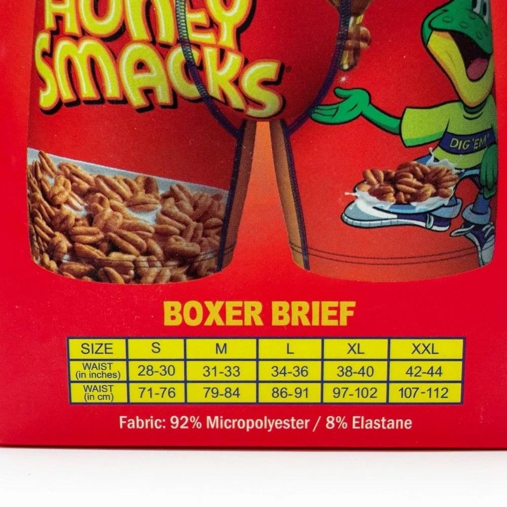 Kellogg’s Honey Smacks Cereal Boxer Briefs Mens Size Medium Underwear Gift New